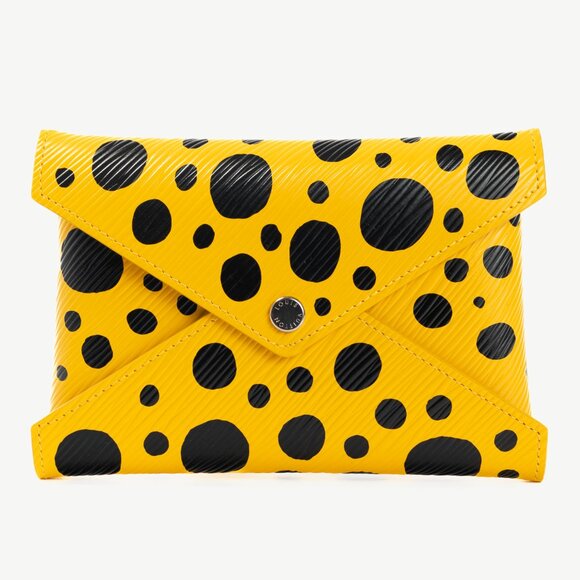 Louis Vuitton x Yayoi Kusama Kirigami Yellow Epi Dotted Pochette - Picture 1 of 10